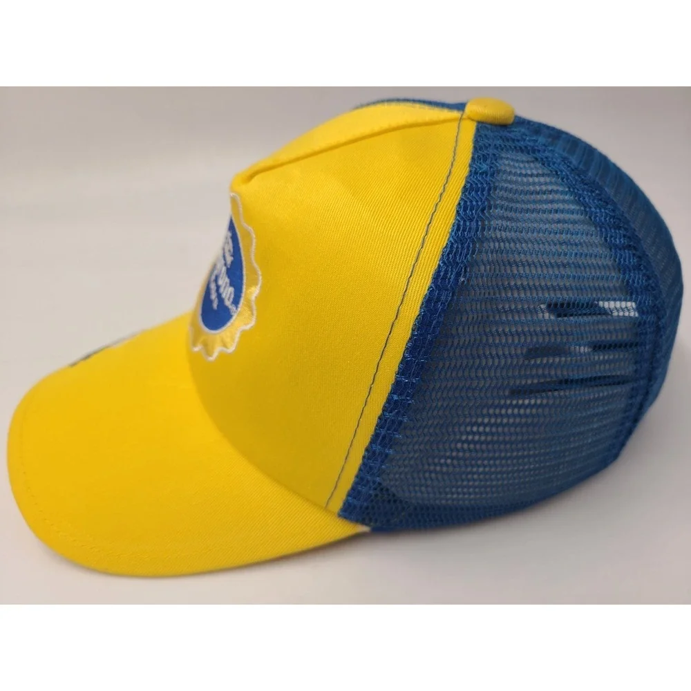 Corona Extra Cerveza Mexican Beer Mesh Trucker‎ (Fits Small) Hat Cap Yellow Blue